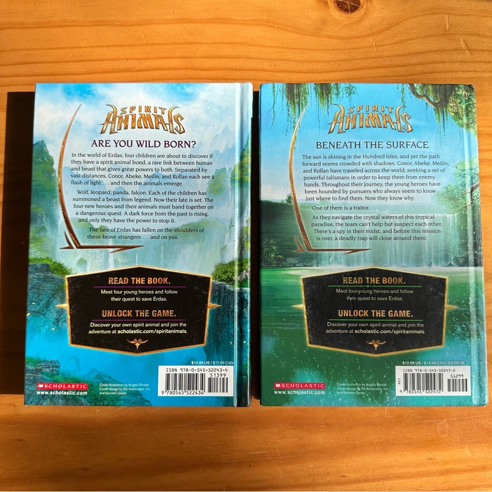 NEW Spirit Animals Series Books 1 & 2: Wild Born and Against the Tide - Picture 2 of 4